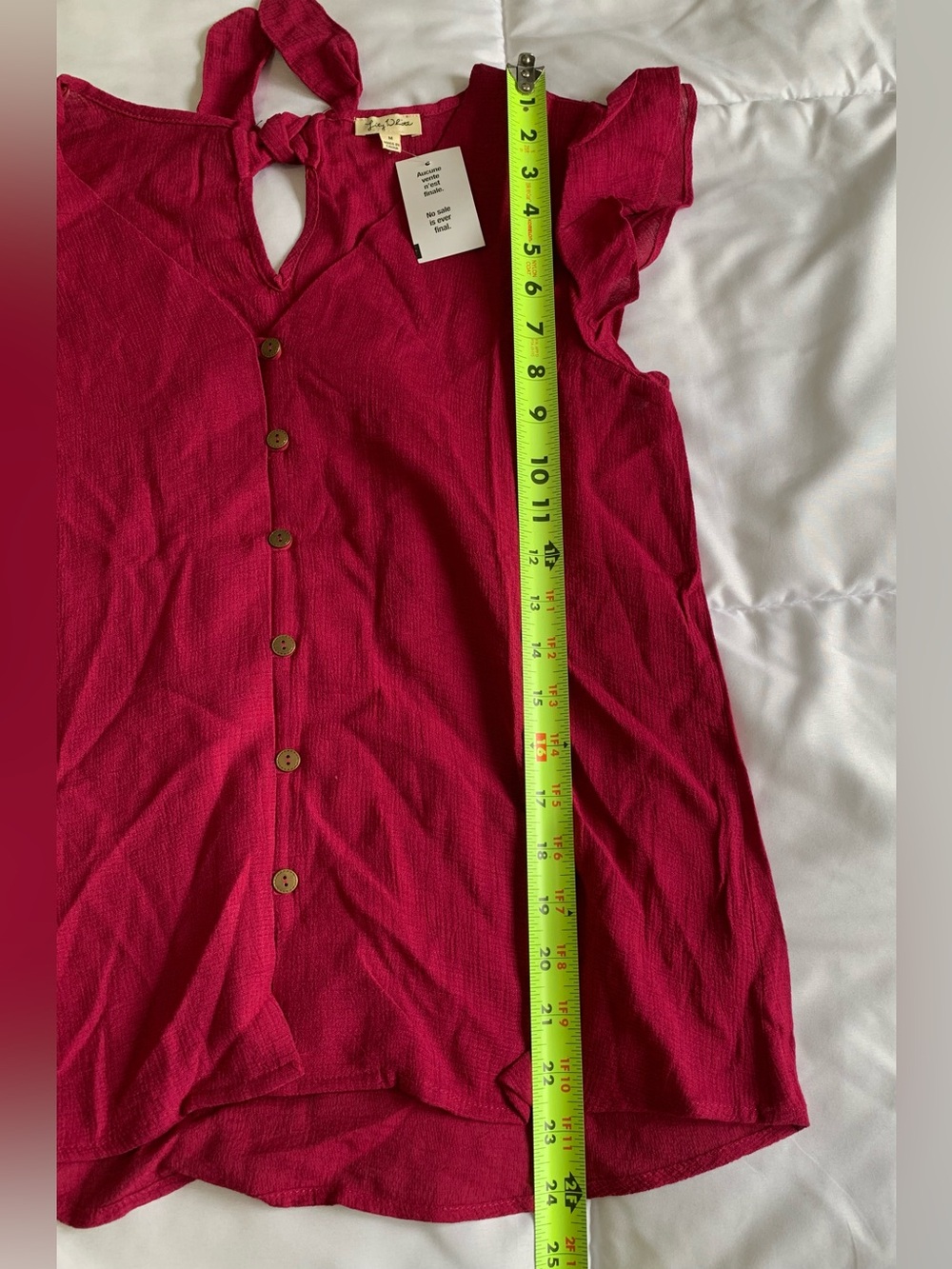 New with tags Lily White womens shirt size medium - Picture 2 of 7